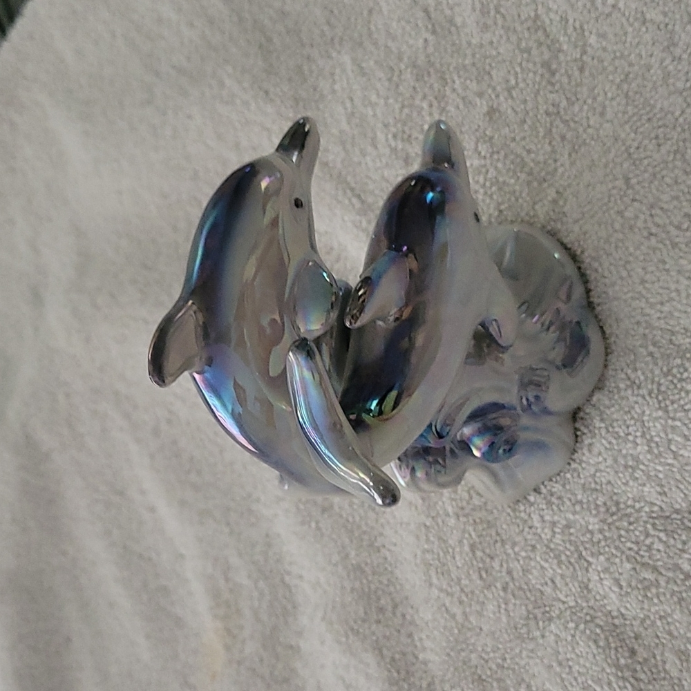 Dolphin statue